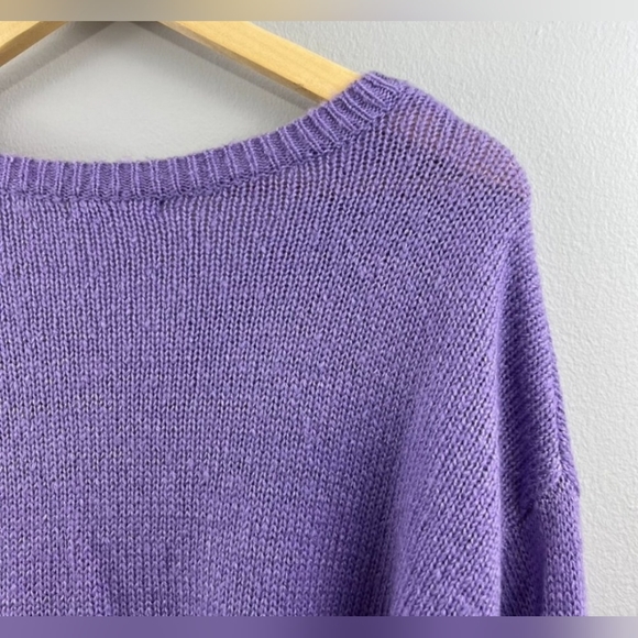 BP - Nordstrom Purple Veronica Knit Sweater Size L - Picture 5 of 9
